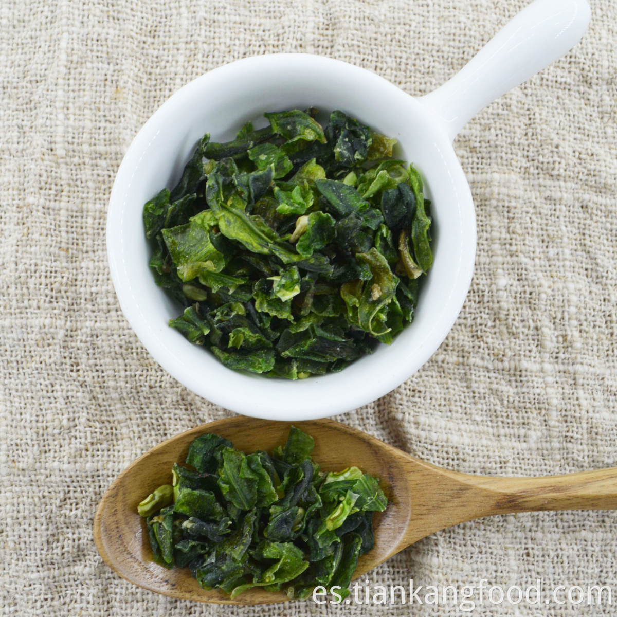 frozen and dried green beans